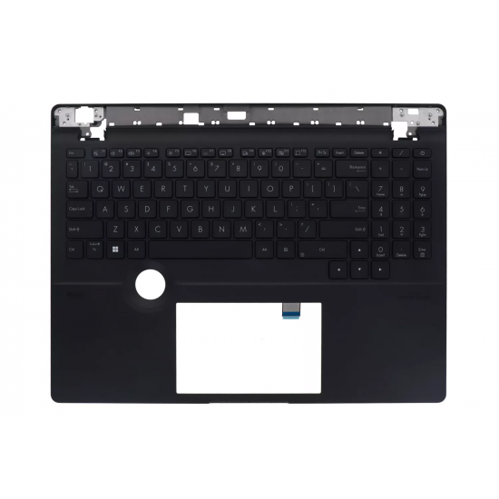Carcasa superioara cu tastatura palmrest Laptop, Asus, ProArt StudioBook Pro 16 W7604J, W7604J3D, 90NB10B1-R30US0, 3AEXKTAJN00, W7604J3D-2K, iluminata, neagra, layout US