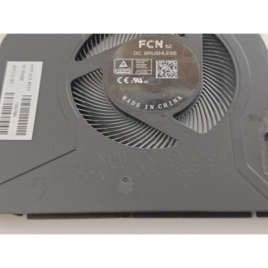 Cooler Laptop, HP, Pavilion X360 15-ER, 15T-ER, TPN-W147, DFS5K22B056735-FN9W, 023.100MC.0001, 023100MC0001, 5V, 0.5A