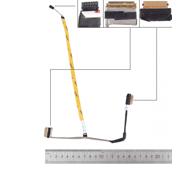 Cablu video LVDS Laptop, HP, 250 G8, 255 G8, 256 G8, TPN-C139, M29200-001, DC02C00QJ00, GPT52, MB LCD, 30 pini