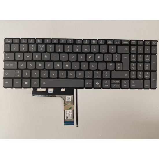 Tastatura Laptop, Lenovo, IdeaPad Slim 5 15ARP10 Type 83J3, iluminata, gri, layout UK