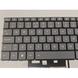 Tastatura Laptop, Lenovo, IdeaPad Slim 5 16IRH10R Type 83J1, iluminata, gri, layout UK