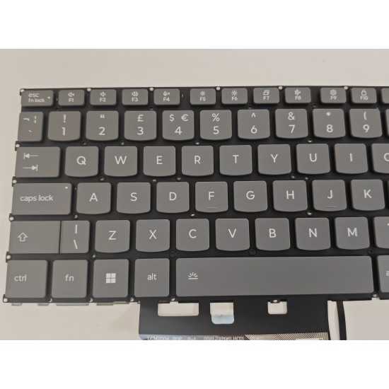 Tastatura Laptop, Lenovo, IdeaPad Slim 5 15ARP10 Type 83J3, iluminata, gri, layout UK