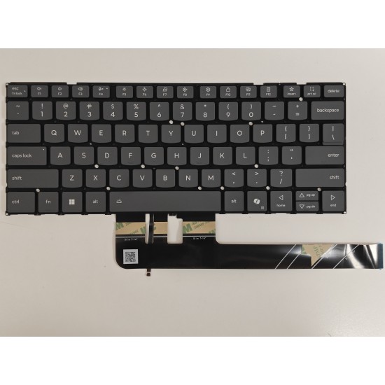 Tastatura Laptop 2-in-1, Lenovo, Yoga 7 14IIL10 Type 83JQ, iluminata, gri, layout US