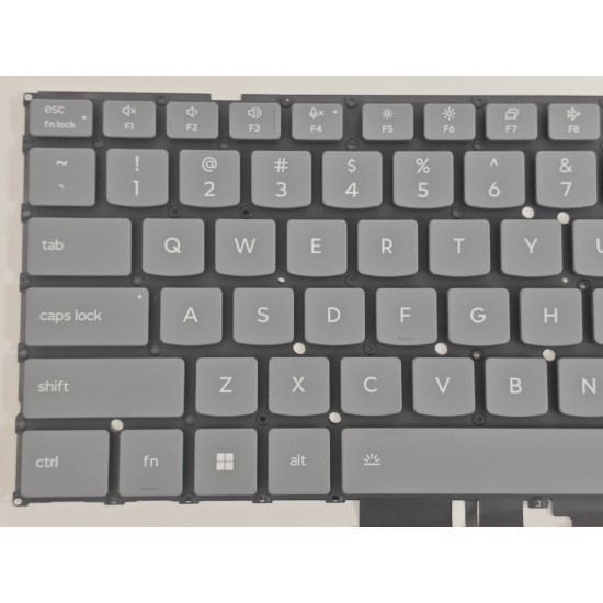 Tastatura Laptop 2-in-1, Lenovo, Yoga 7 14IIL10 Type 83JQ, iluminata, gri, layout US