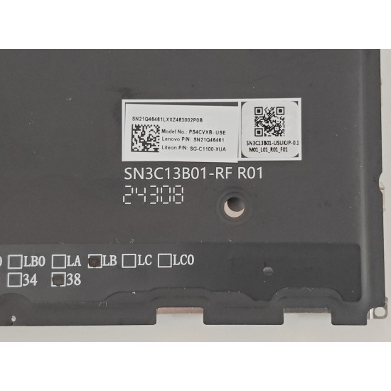 Tastatura Laptop 2-in-1, Lenovo, Yoga 7 14IIL10 Type 83JQ, iluminata, gri, layout US