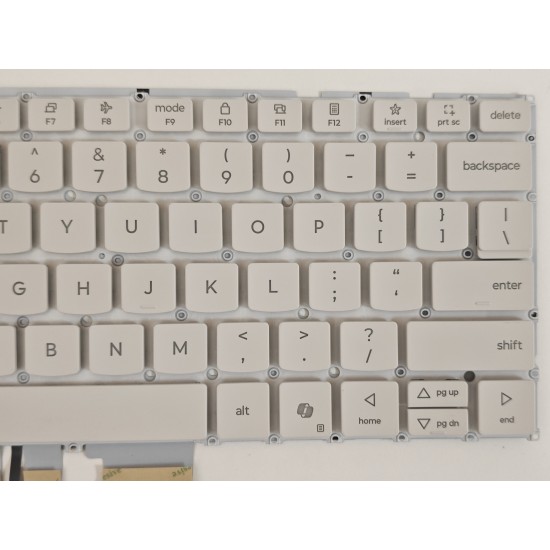 Tastatura Laptop, Lenovo, Yoga Slim 7 15ILL9 Type 83HM, iluminata, alba, layout US