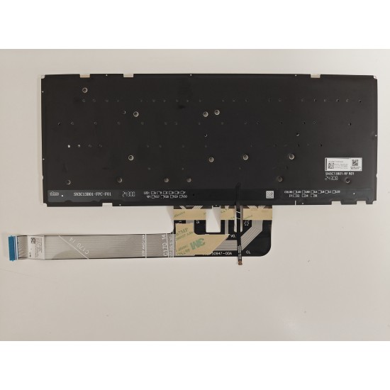 Tastatura Laptop, Lenovo, Yoga Slim 7 15ILL9 Type 83HM, iluminata, alba, layout US