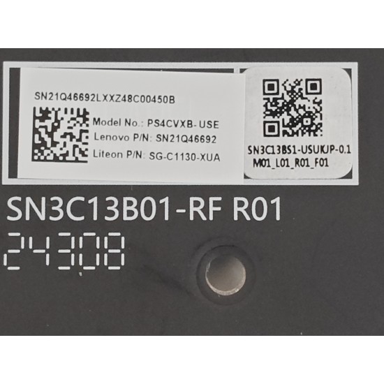 Tastatura Laptop, Lenovo, Yoga Slim 7 15ILL9 Type 83HM, iluminata, alba, layout US