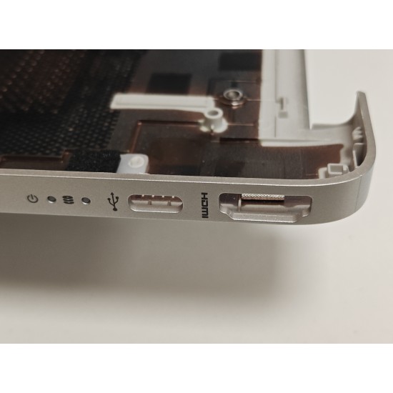 Carcasa inferioara bottom case Laptop, HP, L63590-001, N40931-001, EA0P5003A1S, EA0P5003A3S, EA0P500301A, EA0P500322, EA0P5003220, EA0P500322A, EA0P5003B2S, argintie