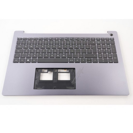 Carcasa superioara cu tastatura palmrest Laptop, Huawei MateBook D16 MCLF-X, W5651, 51670462, iluminata, Space Grey, layout UK