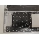 Carcasa superioara cu tastatura palmrest Laptop, Asus, Vivobook Pro 16 K6602Z, K6602ZC, K6602ZE, NB6177, HQ20722061000, iluminata, argintie, layout US