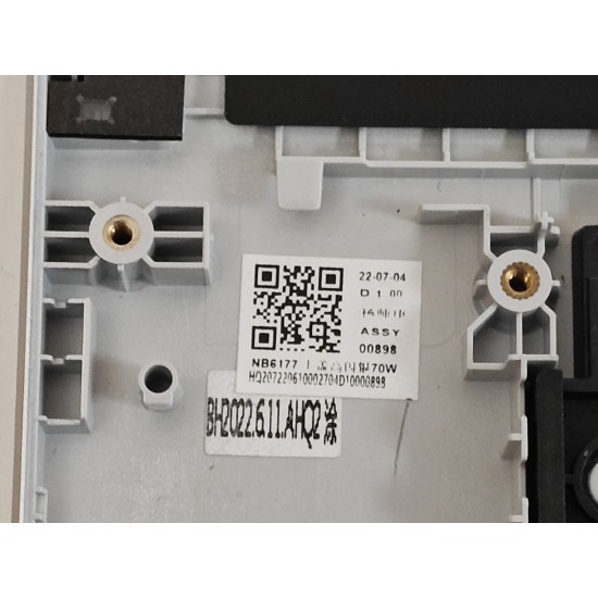 Carcasa superioara cu tastatura palmrest Laptop, Asus, Vivobook Pro 16 K6602Z, K6602ZC, K6602ZE, NB6177, HQ20722061000, iluminata, argintie, layout US