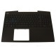 Carcasa superioara cu tastatura palmrest Laptop Gaming, Dell, G3 3590, P89F, P89F001, 2DPKM, 02DPKM, 2M76H, 02M76H, 460.0K702.0012, Selek G3 MLK 60W, pentru placa video GTX 1650, iluminata, albastra, layout US