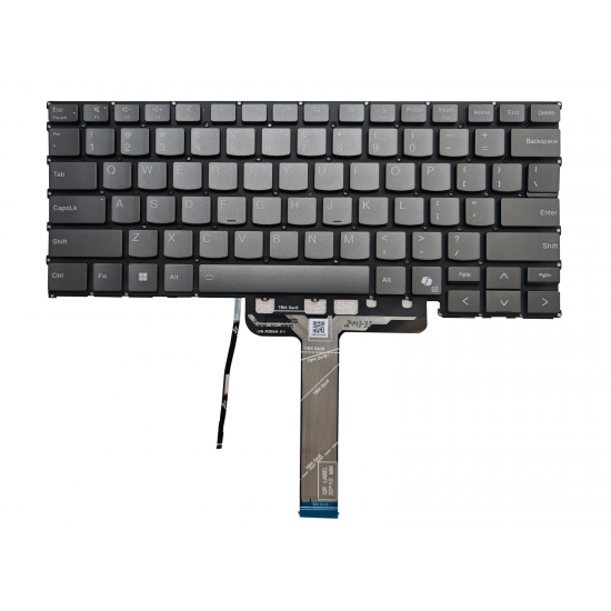 Tastatura Laptop, Lenovo, ThinkBook 14 G6 ABP Type 21KJ, iluminata, gri, layout US