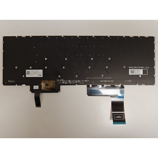 Tastatura Laptop, Lenovo, Legion Slim 5 16APH8 Type 82Y9, iluminata, RGB, neagra, layout US