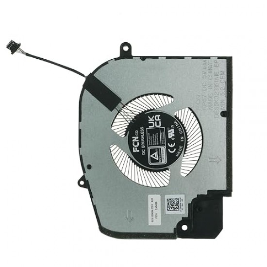 Cooler placa video Laptop, Dell, Inspiron 16 Plus 7620, P117F, P117F003, P117F004, 0N49HW, N49HW, DFS5K323161A1E-FP67, 023.100QN.0001, BN9508S5H-002P, 023.100QN.0011, pentru RTX 3050, 5V, 0.5A, GPU