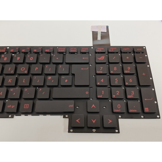 Tastatura Laptop Gaming, Asus, ROG G751J, G751JL, G751JM, G751JT, G751JY, neagra, layout UK