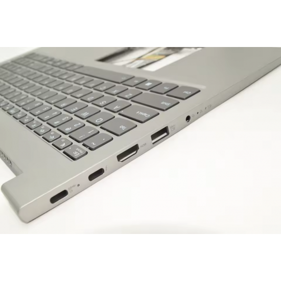 Carcasa superioara cu tastatura palmrest Laptop, Lenovo, ThinkBook 15 G2 ITL Type 20VE, 5CB1B34951, ilumianta, mineral grey, layout US