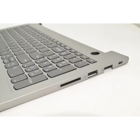 Carcasa superioara cu tastatura palmrest Laptop, Lenovo, ThinkBook 15 G2 ITL Type 20VE, 5CB1B34951, ilumianta, mineral grey, layout US