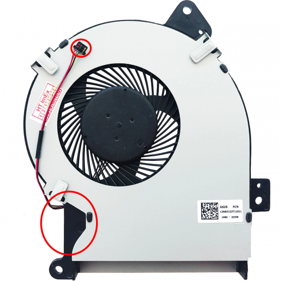 Cooler Laptop, Asus, VivoBook K541U, K541UA, K541UJ, K541UV, 13NB0CG0T11011, DFS2004057S0T, 5V, 0.5A