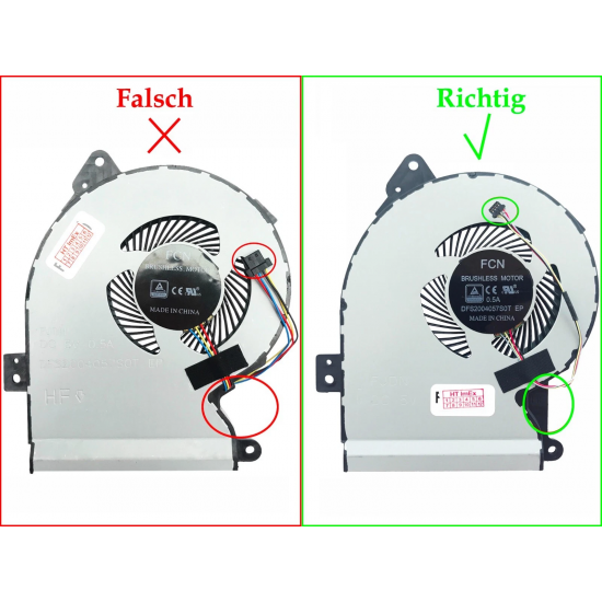 Cooler Laptop, Asus, VivoBook K541U, K541UA, K541UJ, K541UV, 13NB0CG0T11011, DFS2004057S0T, 5V, 0.5A