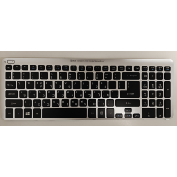Tastatura Laptop, Acer, Aspire V5-531, V5-531G, V5-571, V5-571G, cu rama, iluminata, layout GR (US)