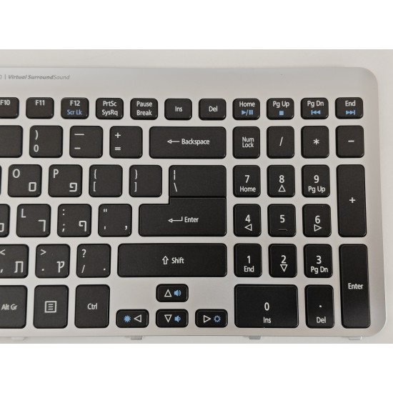 Tastatura Laptop, Acer, Aspire V5-531, V5-531G, V5-571, V5-571G, cu rama, iluminata, layout GR (US)