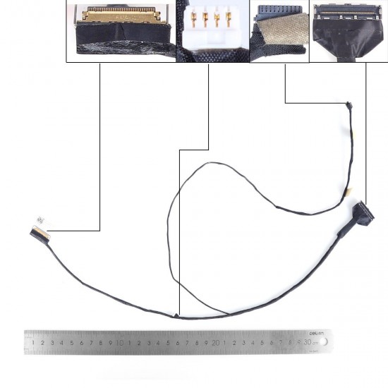 Cablu video LVDS Laptop, HP, Zbook 17 G4, 848379-001, DC020025J00, APW70 EDP Cable, 30 pini