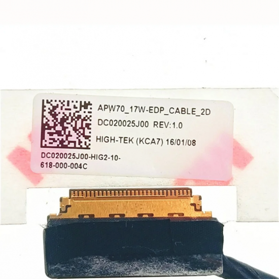 Cablu video LVDS Laptop, HP, Zbook 17 G4, 848379-001, DC020025J00, APW70 EDP Cable, 30 pini