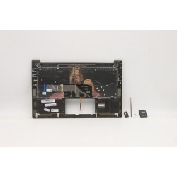 Carcasa superioara cu tastatura palmrest Laptop, Lenovo, Yoga Slim 7-14ITL05 Type 82A3, 82HA, 82A6, 5CB1B05348, 4BLS2TALV70 3A, iluminata, Dark Moss, layout US