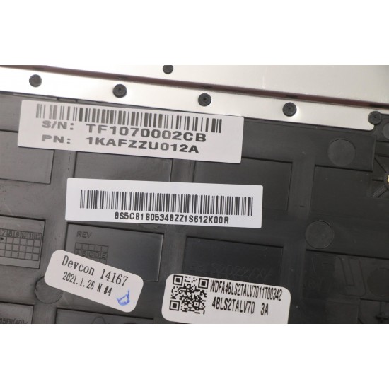 Carcasa superioara cu tastatura palmrest Laptop, Lenovo, Yoga Slim 7-14ITL05 Type 82A3, 82HA, 82A6, 5CB1B05348, 4BLS2TALV70 3A, iluminata, Dark Moss, layout US