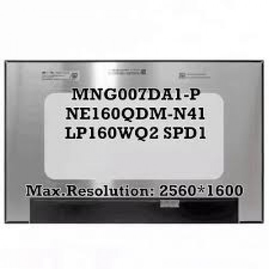 Display Laptop, Dell, Inspiron 16 Plus 7630, P125F, P125F004, 0D48T8, D48T8, MNG007DA1-P, 16 inch, 2560x1600, WQXGA, 120Hz, conector ingust, 40 pini