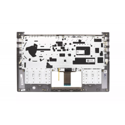 Carcasa superioara cu tastatura palmrest Laptop, Asus, VivoBook 14 X421I, X421IA, X421U, X421UUA, 90NB0QR4-R30US0, 90NB0QR4-R30UI0, 39XKSTAJNG0, X421IA-8G, iluminata, gri, layout US
