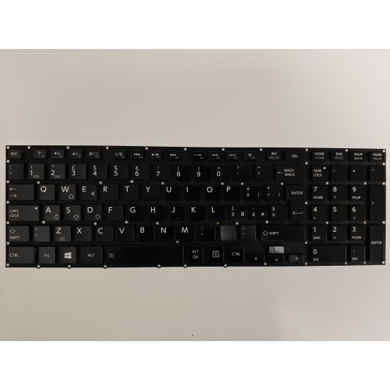 Tastatura Laptop, Toshiba, Satellite P75-A, P75T-A, iluminata, neagra, layout UK/IT (italiana)