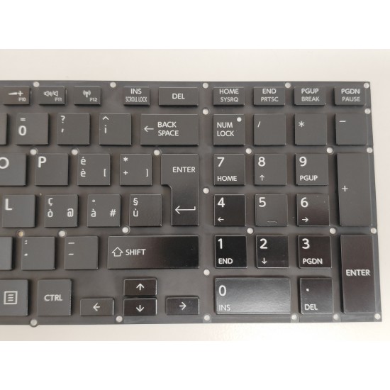 Tastatura Laptop, Toshiba, Satellite P75-A, P75T-A, iluminata, neagra, layout UK/IT (italiana)