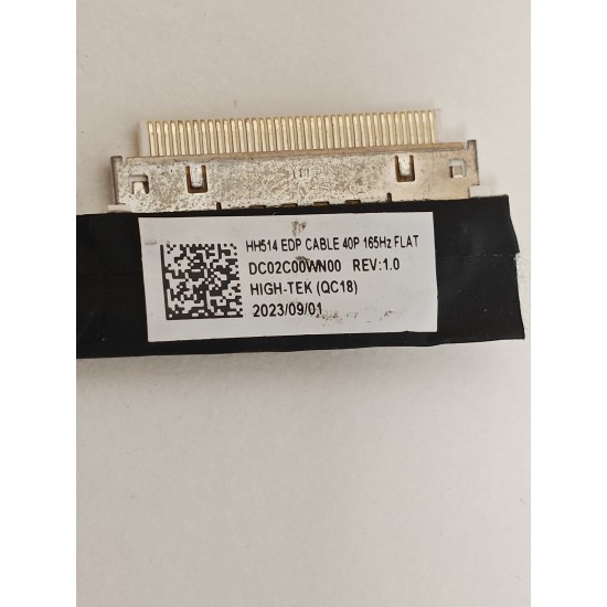 Cablu video LVDS Laptop Gaming, Acer, Nitro 5 AN515-46, 50.QFJN2.007, DC02C00WN00, HH514 EDP CABLE 40P 165Hz Flat, 40 pini