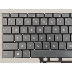 Tastatura Laptop Gaming, MSI, Bravo 15 A4DC, A4DCR, A4DD, A4DDR, MS-16WK, iluminata, gri, layout US