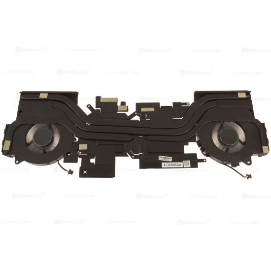 Set coolere Laptop, Dell, Alienware m17 R5 AMD, KDKNW, 0KDKNW, MG75091V1-C080-S9A, MG75091V1-C090-S9A, AT3S9005ZAL, pentru RTX 3060 si RTX 3070, 12V, 0.40A