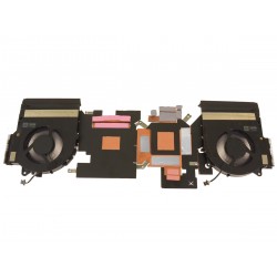 Set coolere Laptop, Dell, Alienware m17 R5 AMD, KDKNW, 0KDKNW, MG75091V1-C080-S9A, MG75091V1-C090-S9A, AT3S9005ZAL, pentru RTX 3060 si RTX 3070, 12V, 0.40A