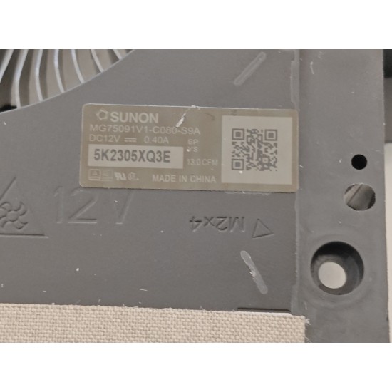 Set coolere Laptop, Dell, Alienware m17 R5 AMD, KDKNW, 0KDKNW, MG75091V1-C080-S9A, MG75091V1-C090-S9A, AT3S9005ZAL, pentru RTX 3060 si RTX 3070, 12V, 0.40A