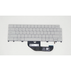 Tastatura Laptop, Dell, XPS 13 Plus 9320, P151G, P151G001, 0M6VRM, M6VRM, iluminata, alba, layout US