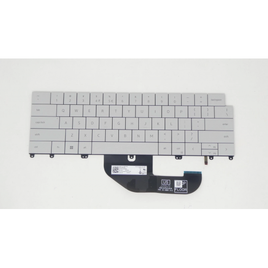 Tastatura Laptop, Dell, XPS 13 Plus 9320, P151G, P151G001, 0M6VRM, M6VRM, iluminata, alba, layout US