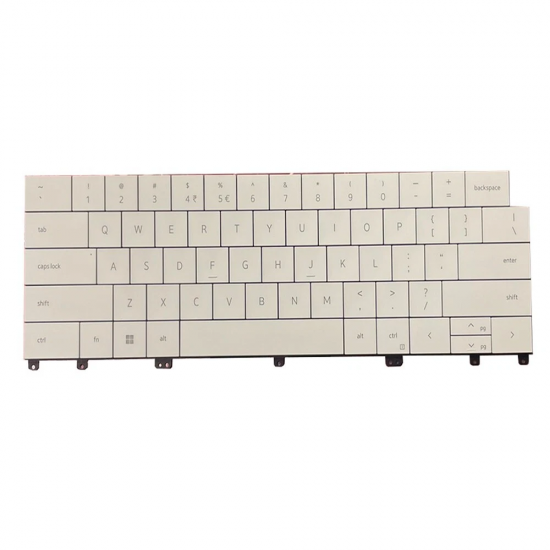 Tastatura Laptop, Dell, XPS 13 Plus 9320, P151G, P151G001, 0M6VRM, M6VRM, iluminata, alba, layout US