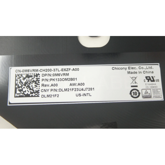 Tastatura Laptop, Dell, XPS 13 Plus 9320, P151G, P151G001, 0M6VRM, M6VRM, iluminata, alba, layout US
