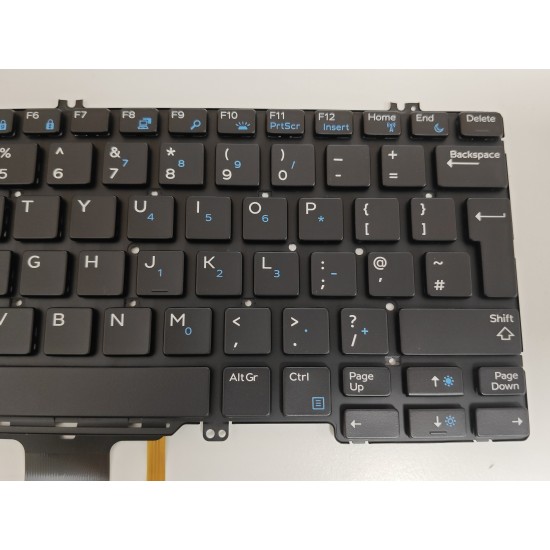 Tastatura Laptop, Dell, Latitude 7280, P28S, P28S001, 0C21RV, C21RV, iluminata, layout UK