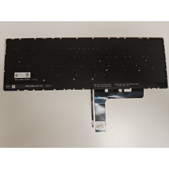 Tastatura Laptop, Lenovo, IdeaPad Slim 5 16IRH10 Type 83HS, iluminata, alba, layout UK