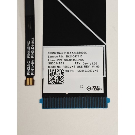 Tastatura Laptop, Lenovo, IdeaPad Slim 5 16IRH10 Type 83HS, iluminata, alba, layout UK