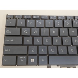 Tastatura Laptop, Asus, ZenBook 14 Q415M, Q415MA, iluminata, albastra, layout US