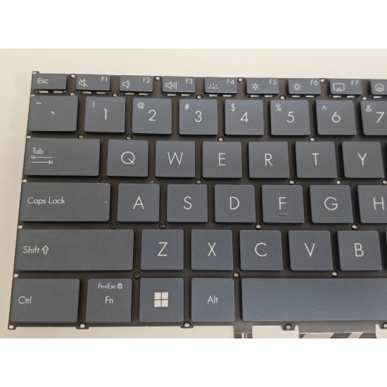 Tastatura Laptop, Asus, ZenBook 14 Q415M, Q415MA, iluminata, albastra, layout US