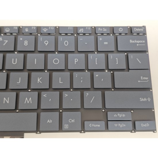 Tastatura Laptop, Asus, ZenBook 14 Q415M, Q415MA, iluminata, albastra, layout US